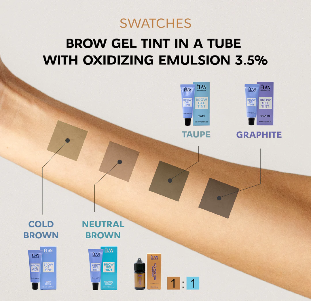 Elan Brow Gel Tint odstiny